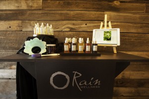 essential oils at aromatherapy bar Rain Wellness Vernon BC